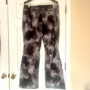 North Face Snow 🏂 Ski ⛷️Dryvent Womens Pants Grey Black Print Large NWOT❄️